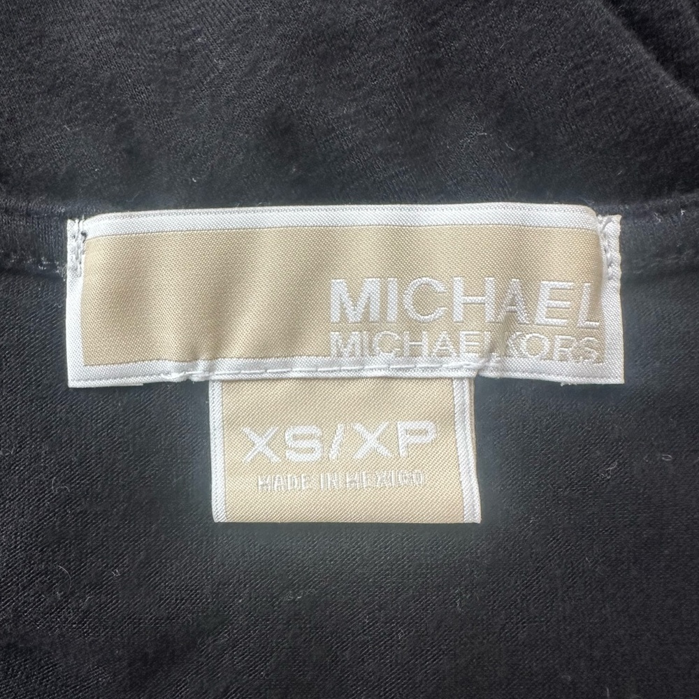 Michael Kors Black Empire Waist Jersey Dress, Size XS, MSRP $128 - Picture 4 of 6